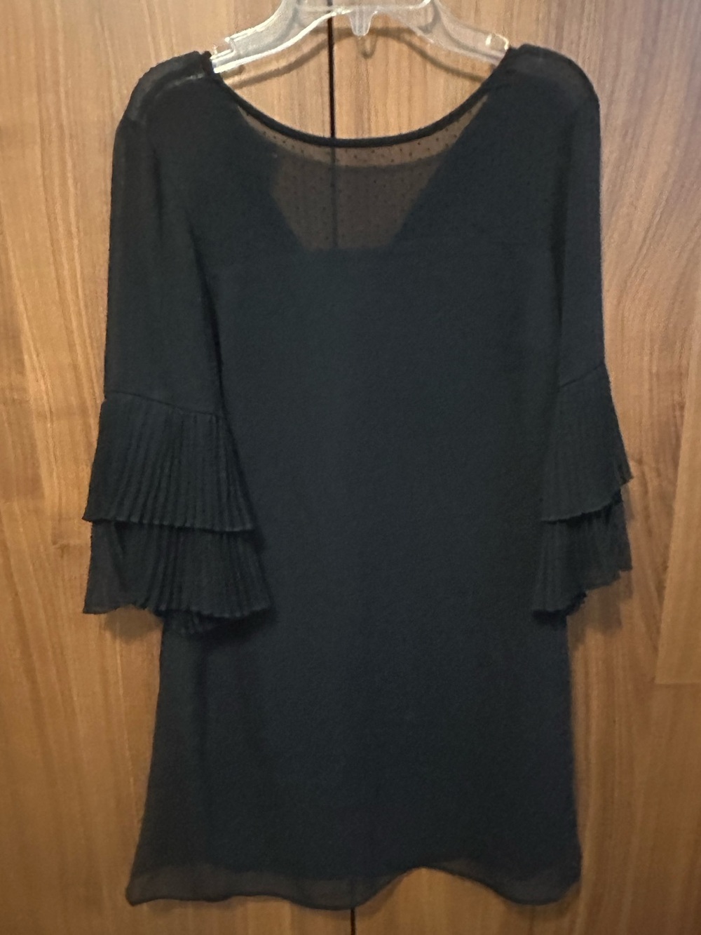 Francesca's black shift dress